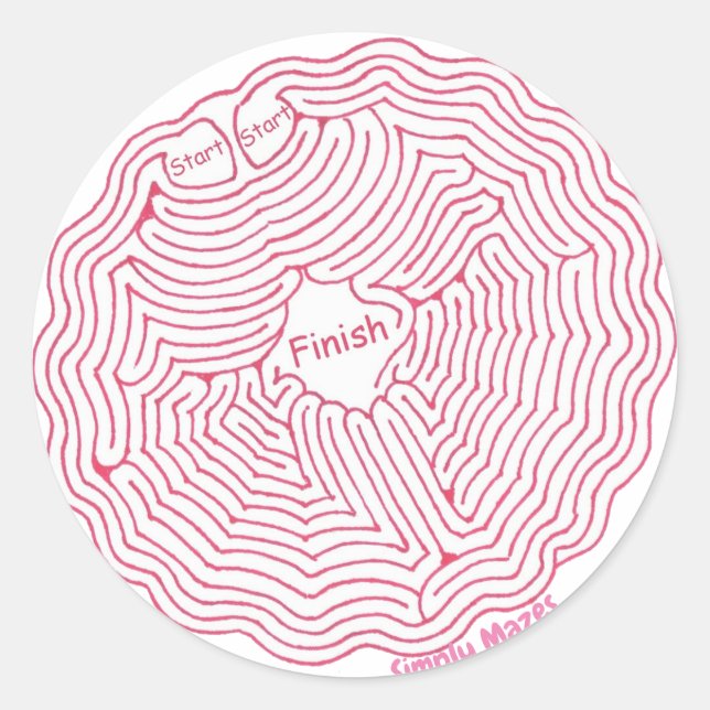 Simplement Mazes Spider Web Maze Sticker (Devant)