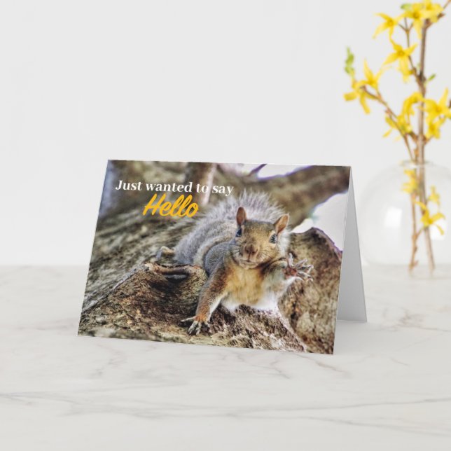 Simplement Papper Pour Dire Bonjour Carte (Fleur jaune)