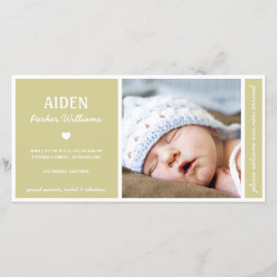 SIMPLEMENT PUR Faire-part de naissance BÉBÉ