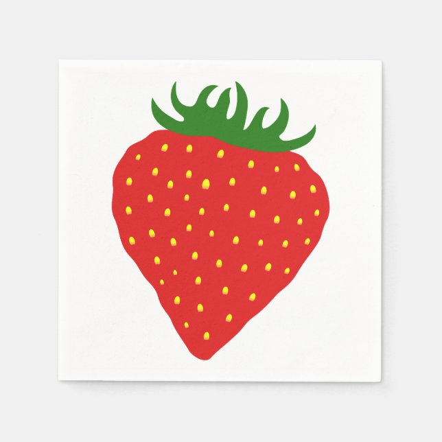 Simplement serviettes en papier fraise (Devant)