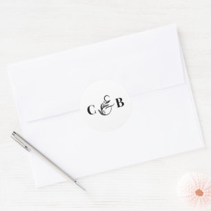 Simplement Splendid Editable Color Wedding Sticker