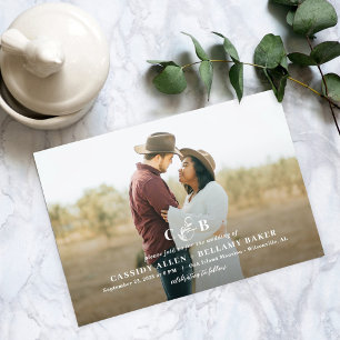 Simplement Splendide Faire-part de mariage Photo M