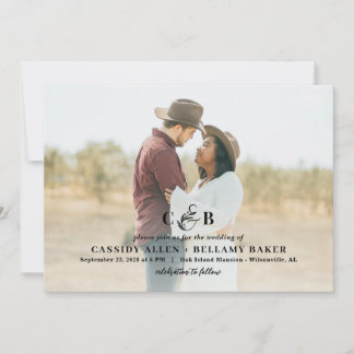 Simplement Splendide Faire-part de mariage Photo M