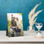 Simplement votre Plaque Photo Personnalisée avec E<br><div class="desc">Cette plaque avec chevalet fait un grand gardien pour préserver une grande mémoire. Conception par © berryberrysweet. Visitez notre site Web à l'adresse www.berryberrysweet.com pour obtenir des articles assortis et plus d'options de conception!</div>