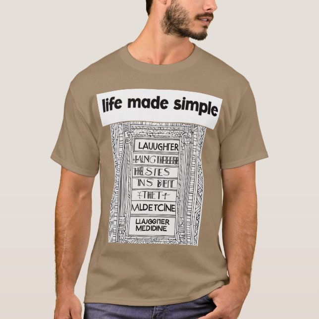 simples citations de vie design t-shirt (Devant)