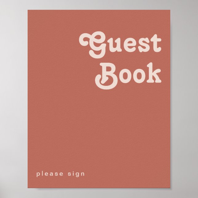 Simples vibrations rétro | Signe du livre d'or Old (Devant)