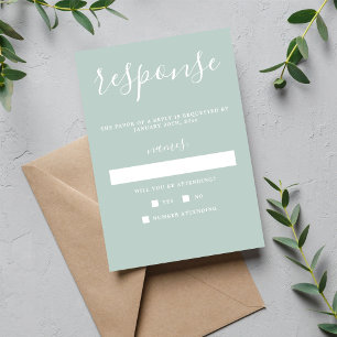 Simplicité 1 Verre de mer Mariage minimal RSVP