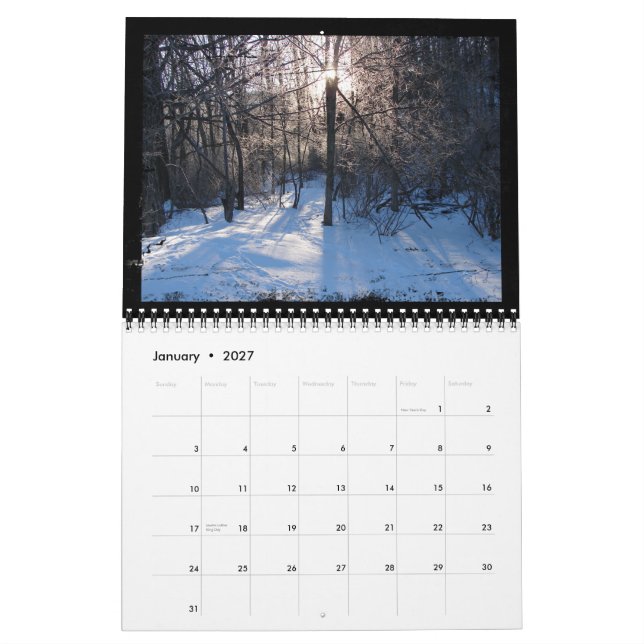 Simplicité - Calendrier photographique (Jan 2027)