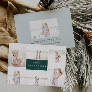 Simplicité Carte de collage photo de vacances