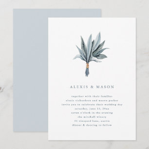 Simplicité de l'eucalyptus   Faire-part de mariage