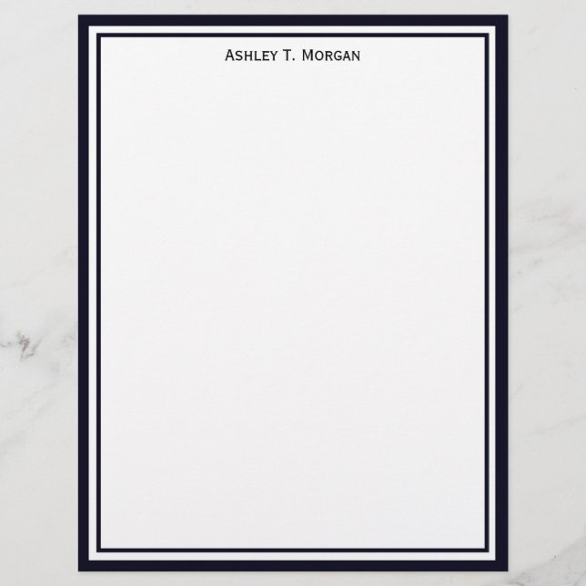 Simplicité Dk Blue / Blanc SV personnalisé (Devant)