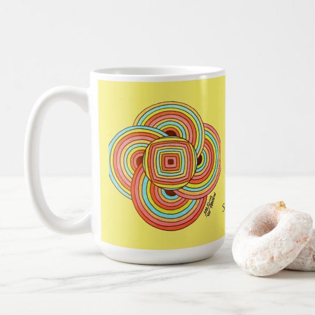 Simplicité Notre vraie Mission Café Mug (Avec donut)