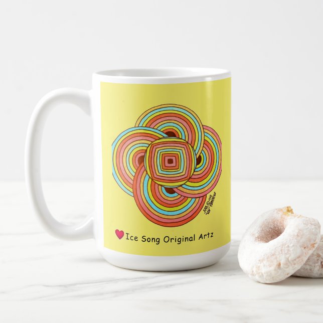 Simplicité Notre vraie Mission Café Mug (Avec donut)