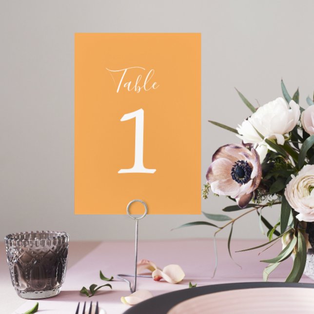 Simplicité réelle 1 Mariage Sorbet Numéro de table (Créateur téléchargé)