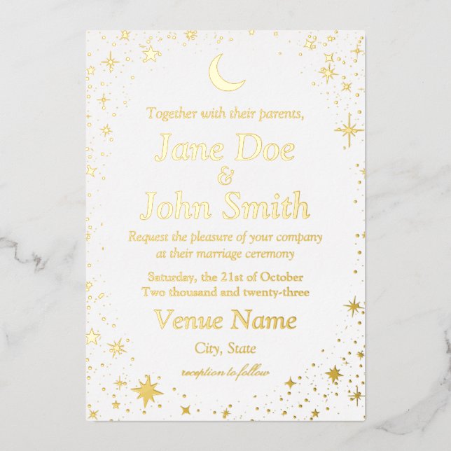 simplified celestial invitation black tie (Recto)
