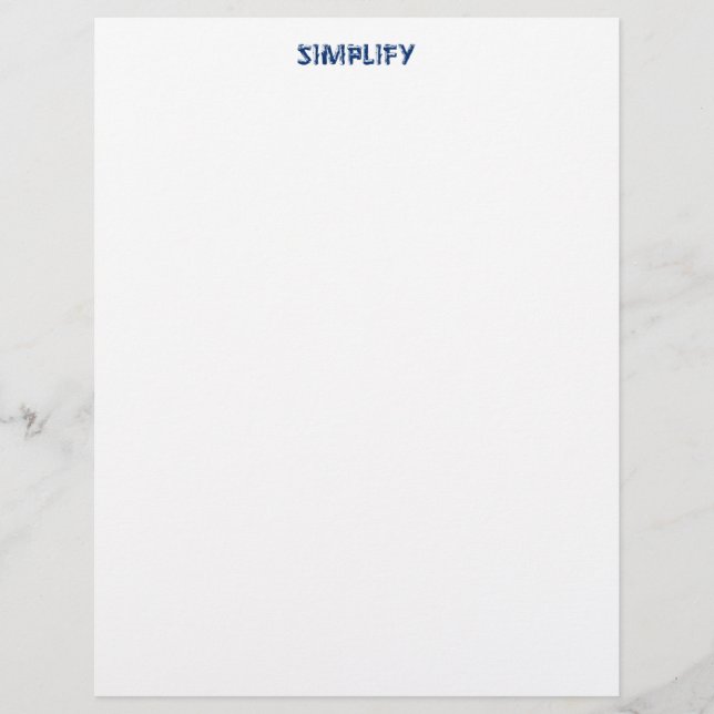 Simplifier (Devant)