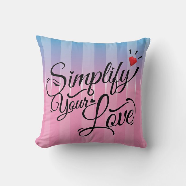 Simplifiez votre Coussin décoratif arc-en-ciel d'a (Recto)