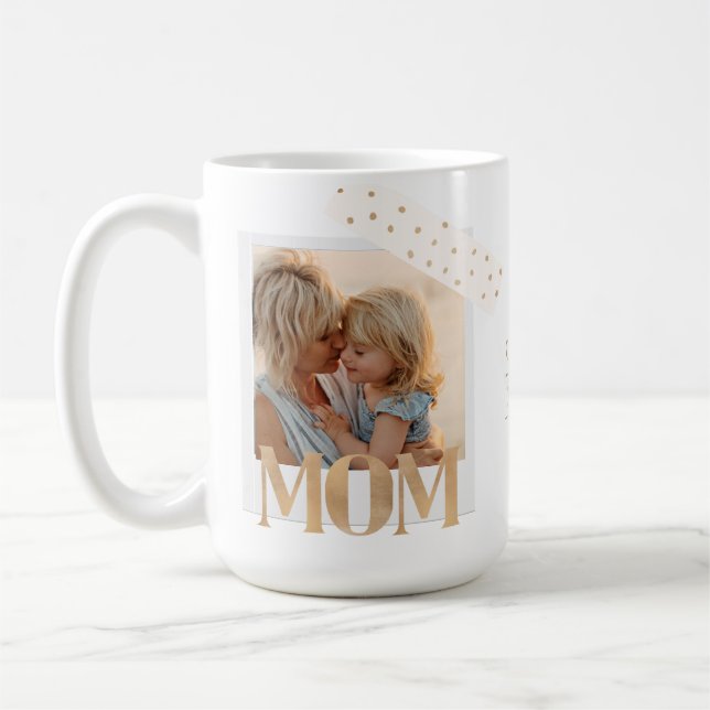 Simply Chic "A Mother's Love" Photo Mug moderne (Gauche)