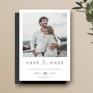 Simply Chic Photo Wedding Save the Date Magnet