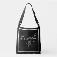 Simply Me – Elegant Black Simple Tote Bag