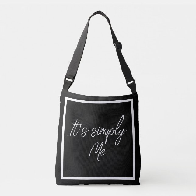 Simply Me – Elegant Black Simple Tote Bag (Devant)