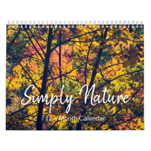 Simply Nature Calendrier saisonnier de 12 mois