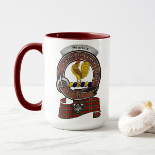 Sinclair Clan Badge Combo 15oz Mug