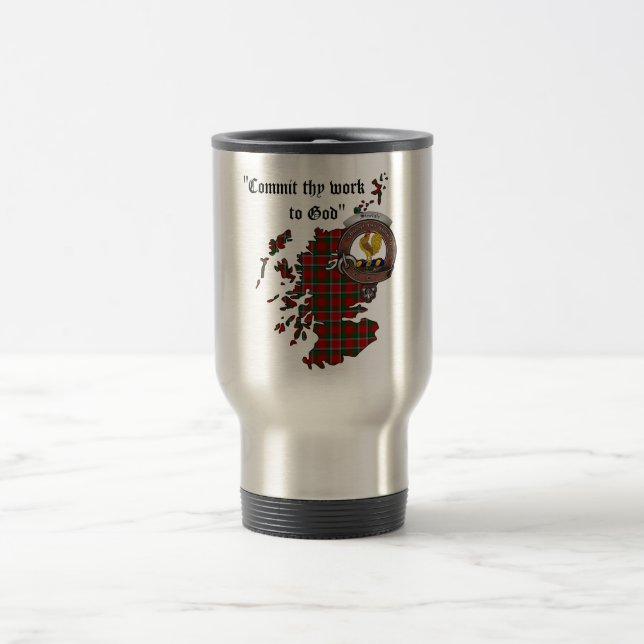 Sinclair Clan Badge Travel Mug (Centre)