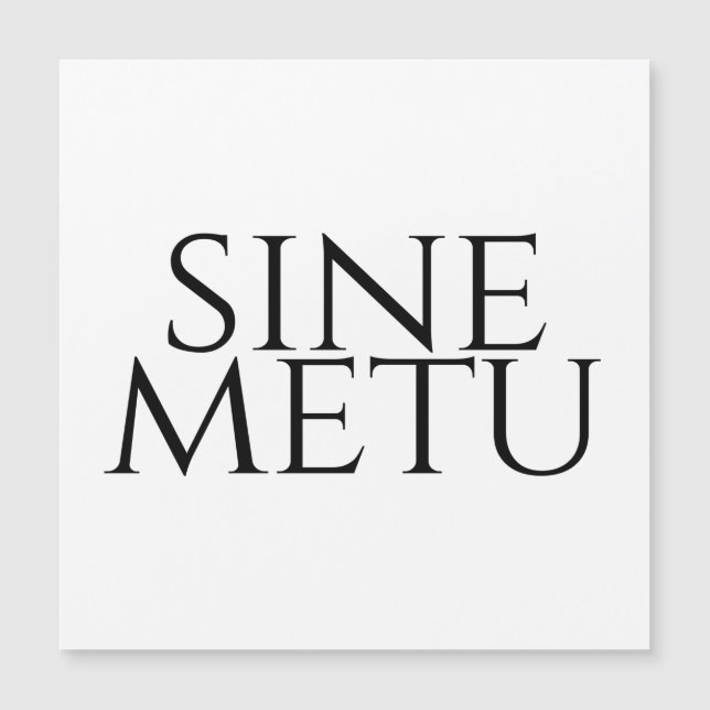 Sine Metu - Sans Peur (Devant)
