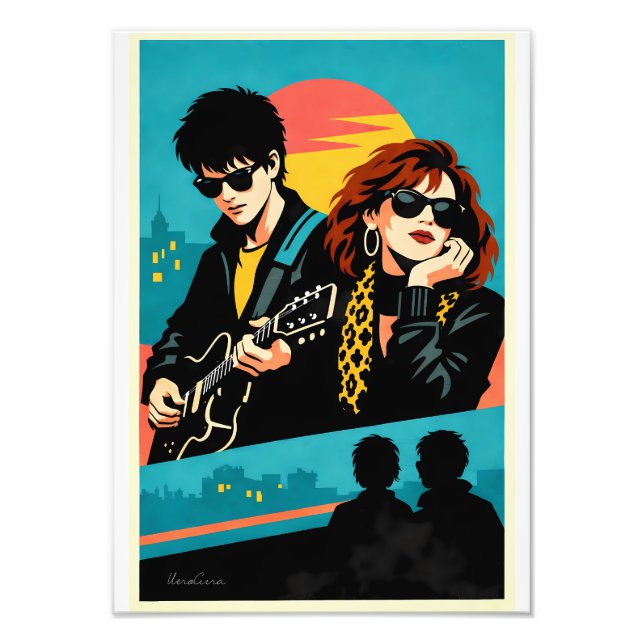 Sing Street Inspired Retro Movie Poster (Devant)