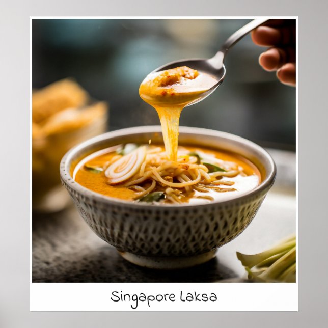 Singapour Laksa - Impression d'archives (Devant)