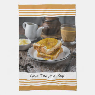 Singapour Toast Kaya & Kopi Serviette de cuisine