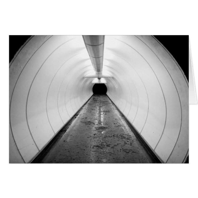 Singapour. Un tunnel piétonnier illuminé à (Devant horizontal)