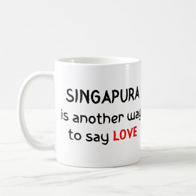singapura amour café tasse (Gauche)