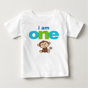 Singe 1er Anniversaire Tshirt Toddler Baby Kid
