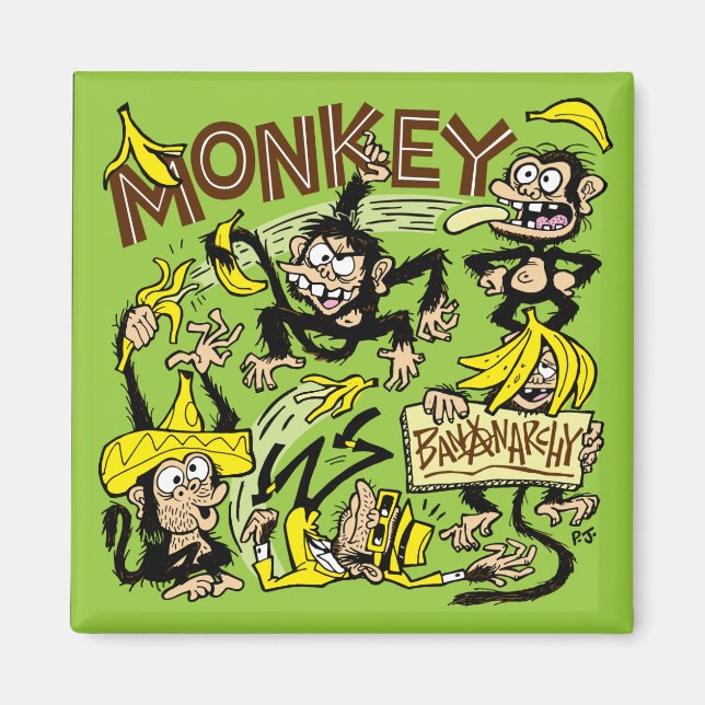 Singe - Bananarchie ! Magnet (Devant)