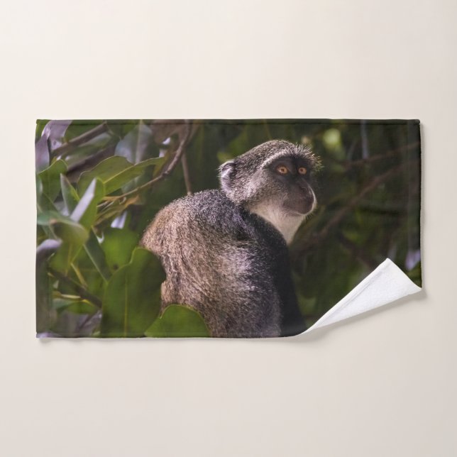 Singe bleu, Zanzibar (Serviette à main)