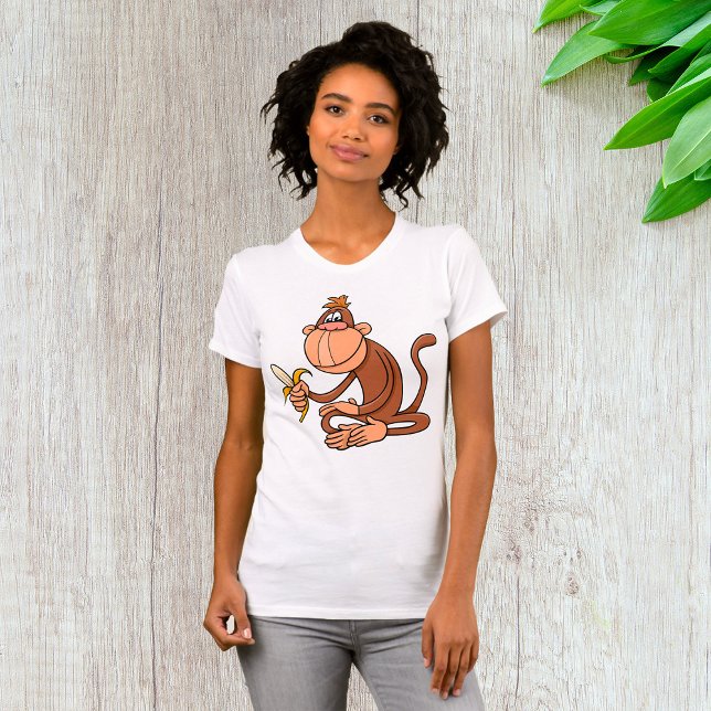 Singe Brown Avec T-shirt Banane (Créateur téléchargé)