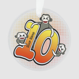 Singe Chaussette Numéro 10