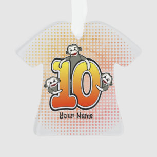 Singe Chaussette Numéro 10