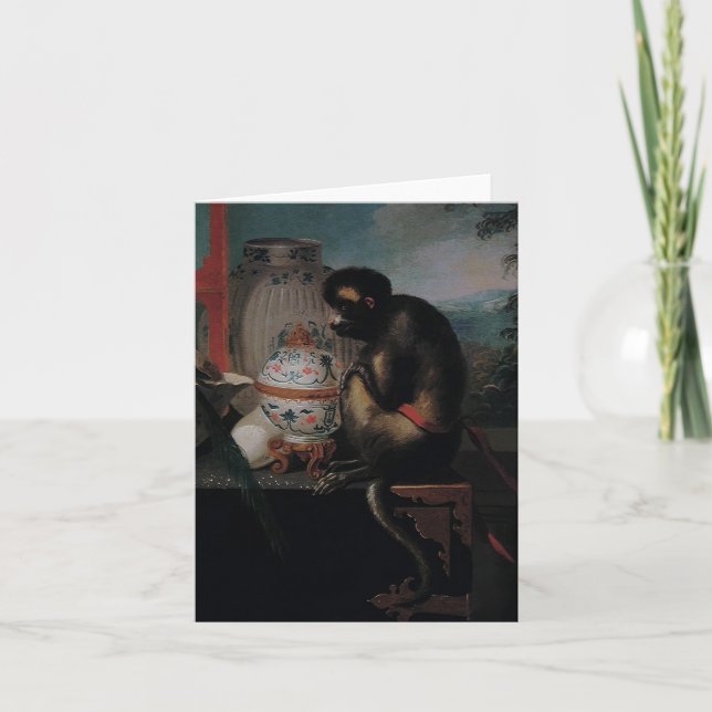 Singe curieux ~ Carte / Invitations (Devant)