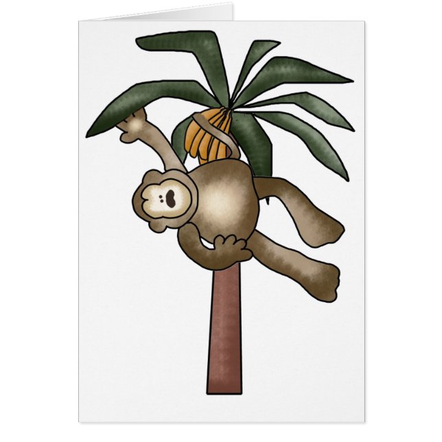 Singe dans le bananier (Devant)