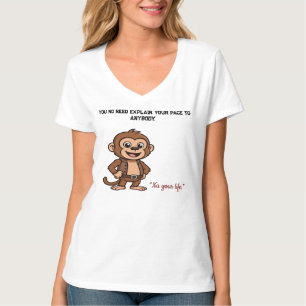 Singe de Confiance Calme – T-Shirt Progrès Silenci