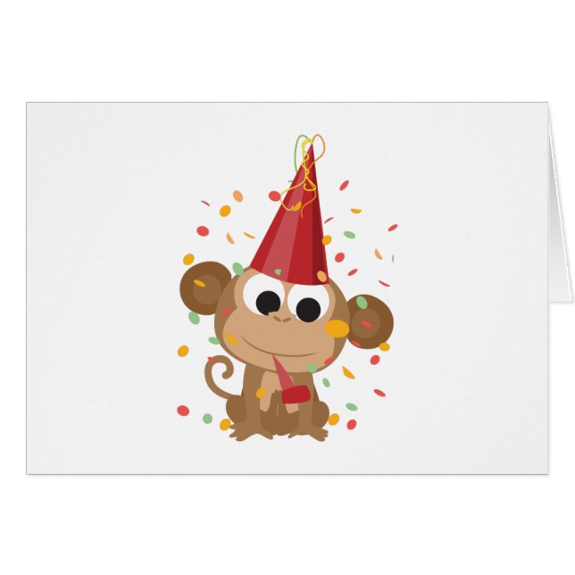 Singe de la fête Confetti (Devant Horizontal)