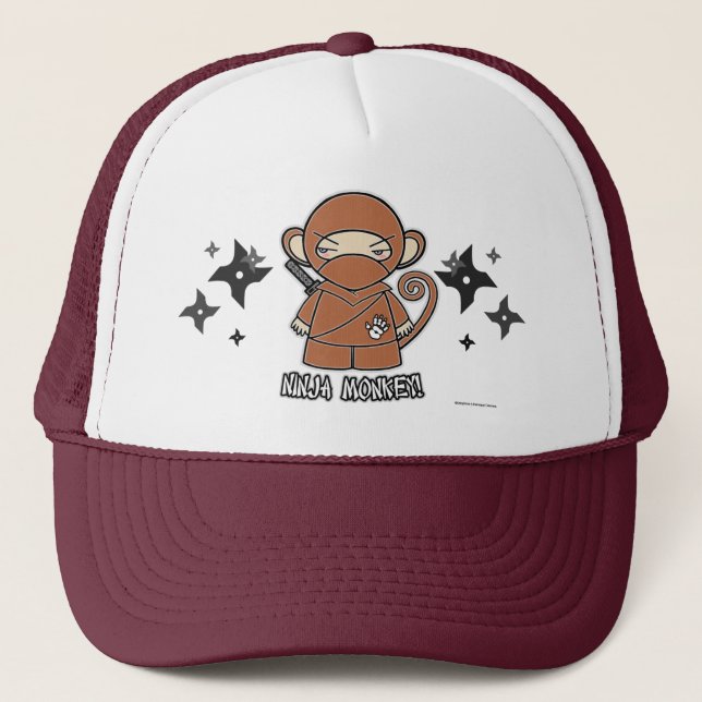 Singe de Ninja ! Avec le casquette de Shurikens (Devant)