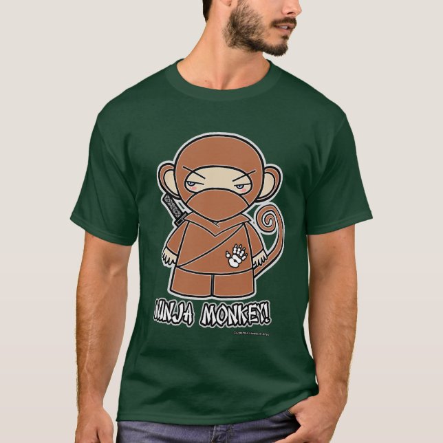 Singe de Ninja ! T-shirt (Devant)
