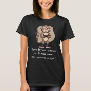 Singe de progrès silencieux – T-Shirt de style de