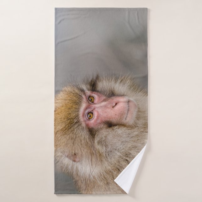 Singe des neiges japonais : la nature (Serviette de bain)