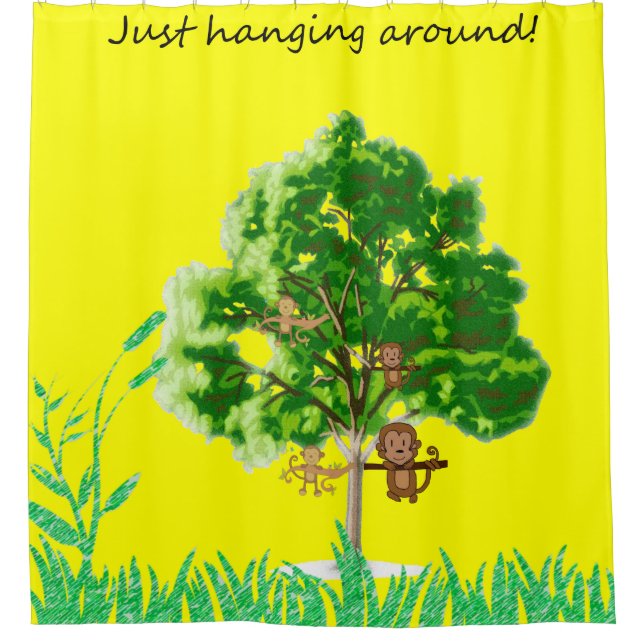 Singe du rideau de douche (Devant)