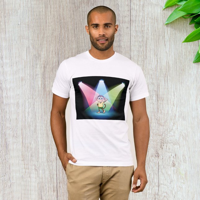 Singe En Pleins Feux Mens T-shirt (Créateur téléchargé)